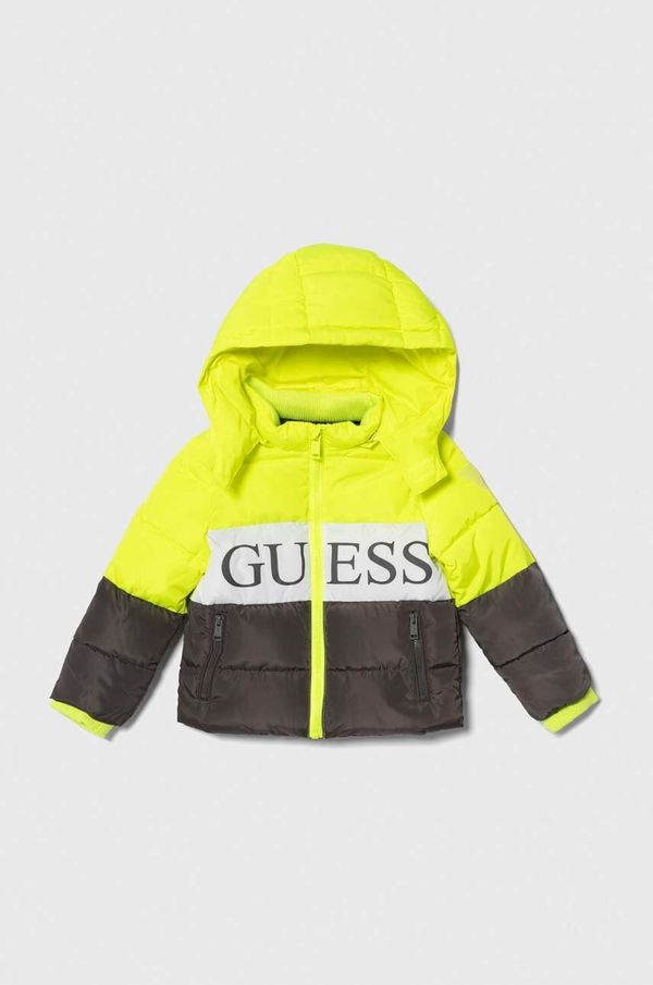 Guess Otroška jakna Guess siva barva