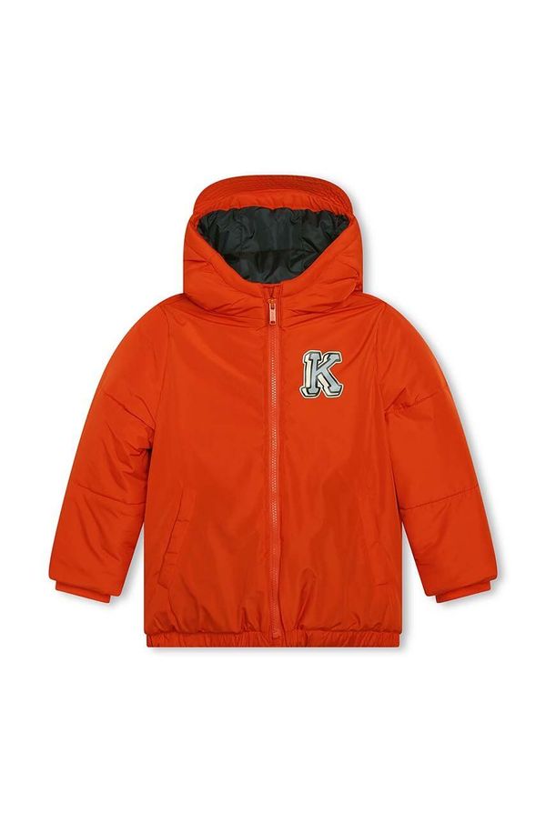 Kenzo kids Otroška jakna Kenzo Kids oranžna barva