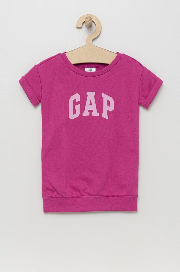 Gap Otroška obleka GAP roza barva