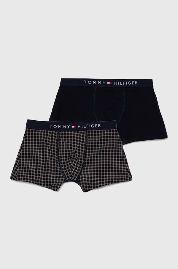 Tommy Hilfiger Otroške boksarice Tommy Hilfiger 2-pack črna barva