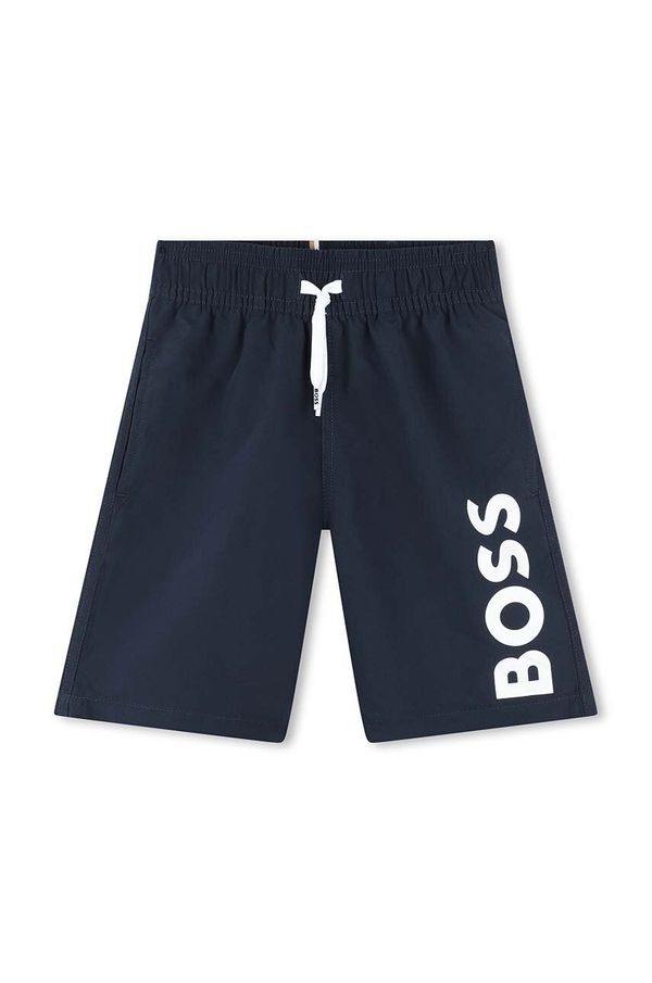 Boss Otroške kopalne kratke hlače BOSS mornarsko modra barva