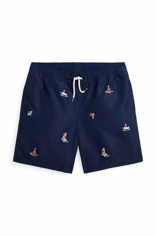 Polo Ralph Lauren Otroške kopalne kratke hlače Polo Ralph Lauren mornarsko modra barva