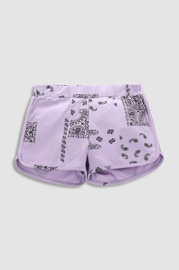 Coccodrillo Otroške kratke hlače Coccodrillo vijolična barva