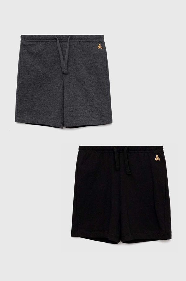 Gap Otroške kratke hlače GAP 2-pack črna barva