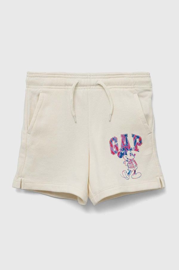 Gap Otroške kratke hlače GAP bež barva