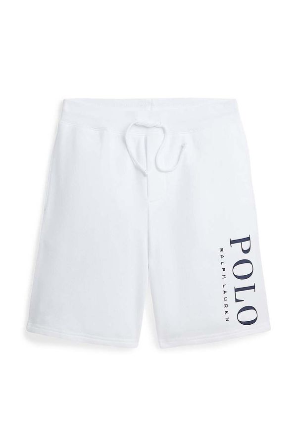 Polo Ralph Lauren Otroške kratke hlače Polo Ralph Lauren bela barva