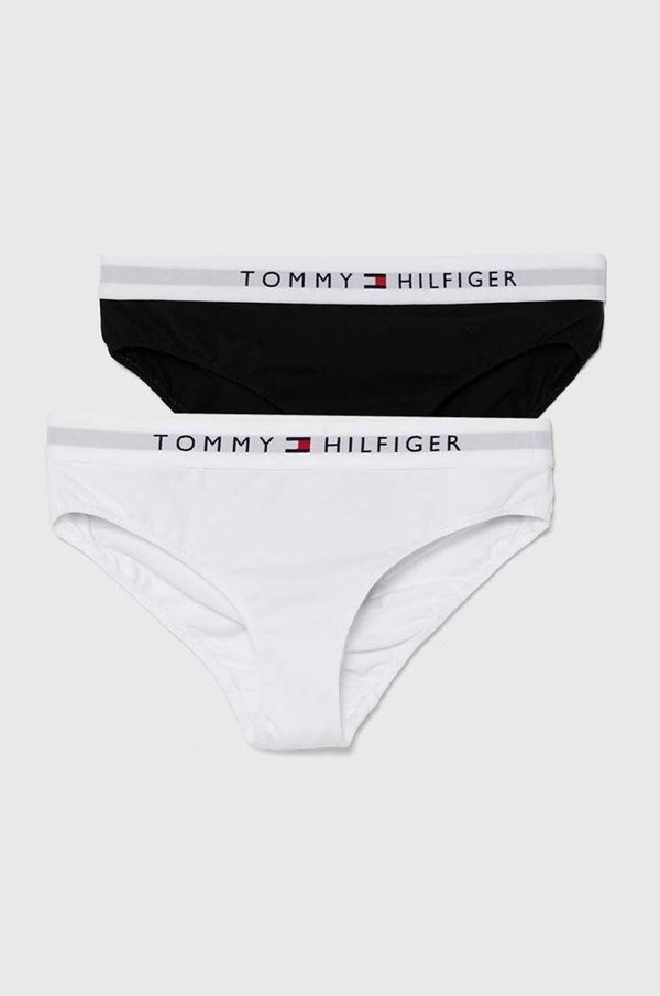 Tommy Hilfiger Otroške spodnje hlače Tommy Hilfiger 2-pack črna barva