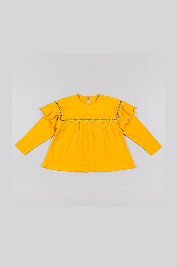 Zippy Otroški longsleeve zippy rumena barva