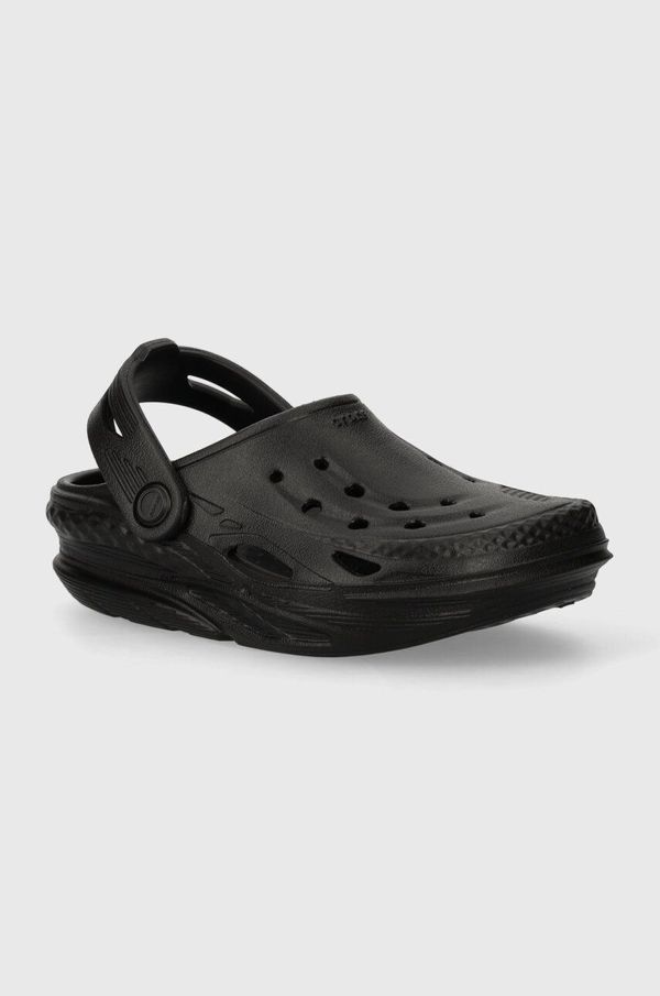 Crocs Otroški natikači Crocs OFF GRID CLOG črna barva