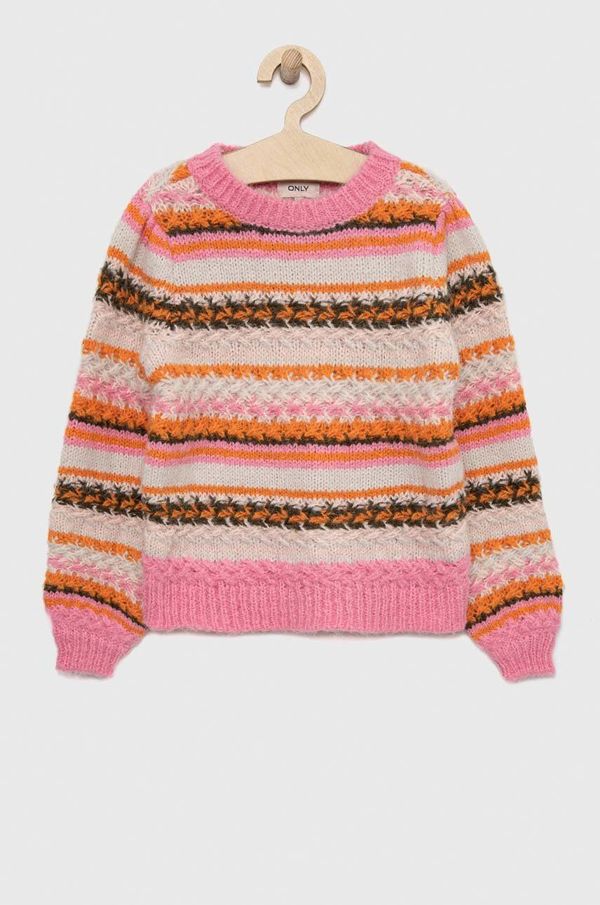 Kids Only Otroški pulover Kids Only roza barva