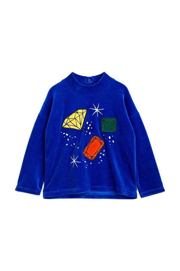 Mini Rodini Otroški pulover Mini Rodini mornarsko modra barva