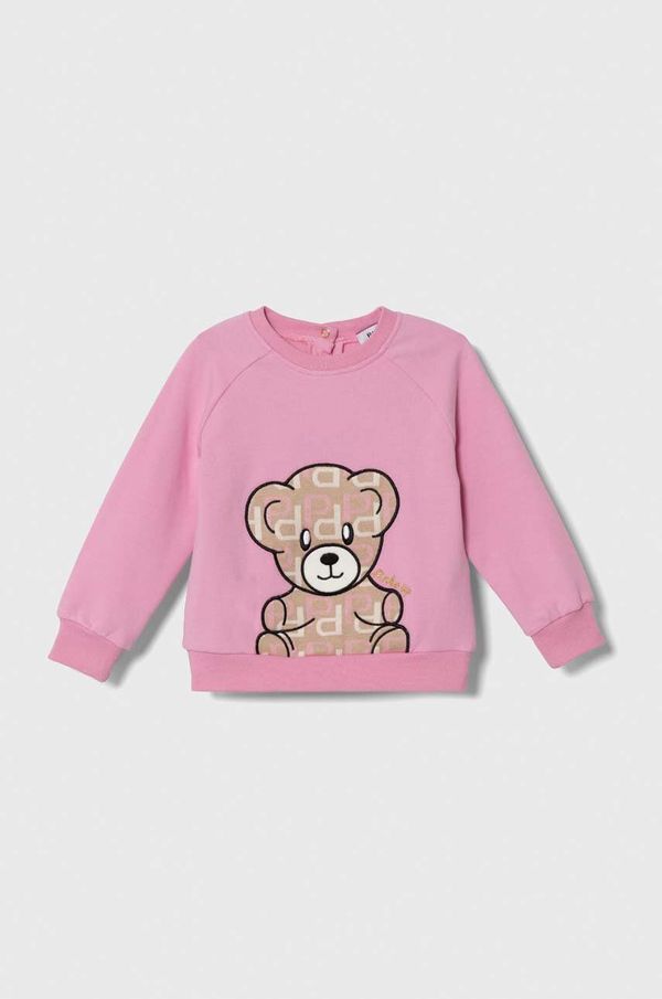Pinko Up Otroški pulover Pinko Up roza barva