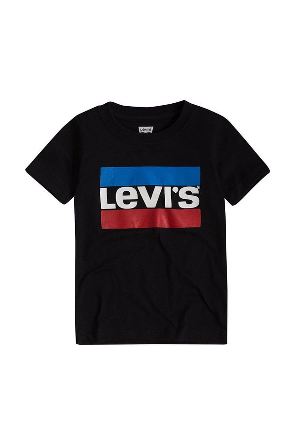 Levi's Otroški t-shirt Levi's črna barva