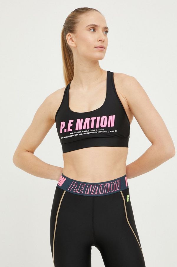 P.E Nation Športni modrček P.E Nation In Play črna barva