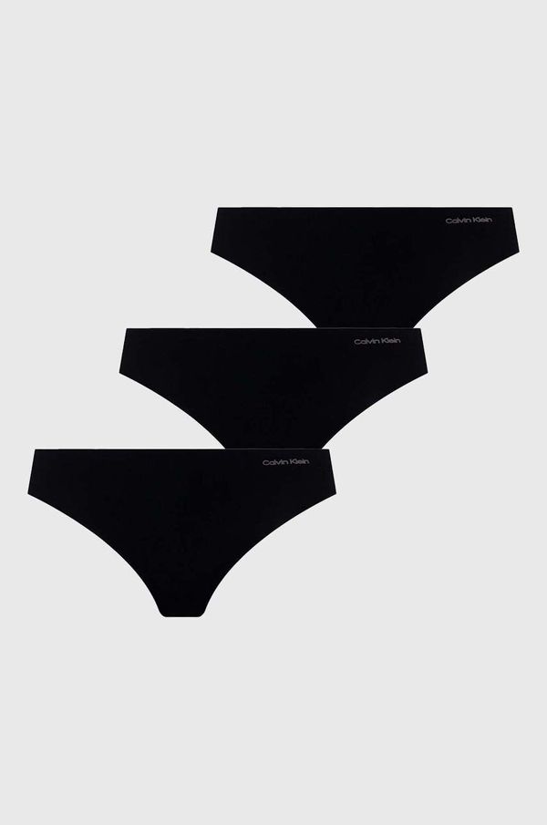 Calvin Klein Underwear Tangice Calvin Klein Underwear 3-pack črna barva