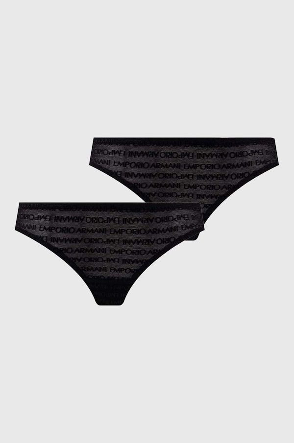 Emporio Armani Underwear Tangice Emporio Armani Underwear 2-pack črna barva