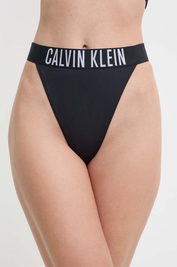 Calvin Klein Tangice za kopanje Calvin Klein črna barva, KW0KW02579