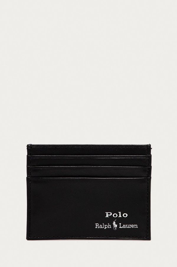 Polo Ralph Lauren Usnjena denarnica Polo Ralph Lauren moški, črna barva