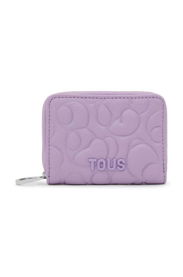 Tous Usnjena denarnica Tous ženski, vijolična barva