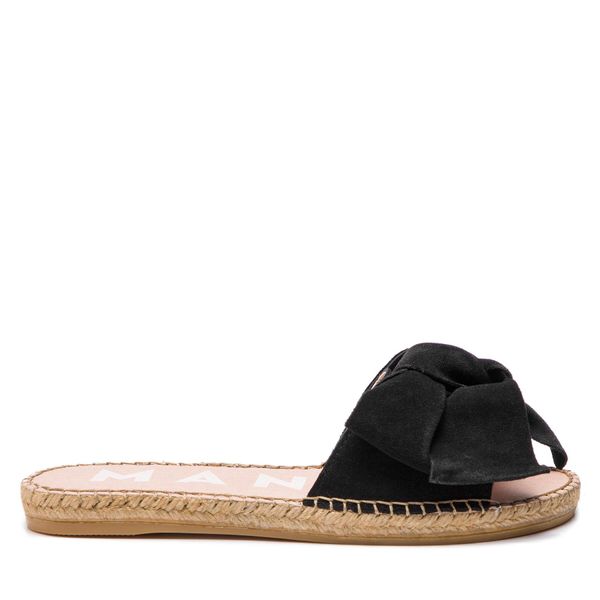 Manebi Espadrile Manebi Sandals With Bow K 1.0 J0 Black Suede
