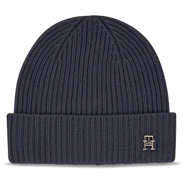 Tommy Hilfiger Kapa Tommy Hilfiger Cashmere Chic Beanie AW0AW15321 Space Blue DW6