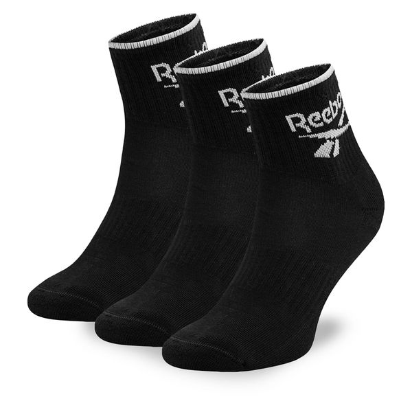 Reebok Set 3 parov unisex visokih nogavic Reebok R0362-SS24 (3-pack) Črna