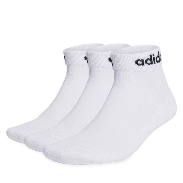 adidas Unisex nizke nogavice adidas Linear Ankle Socks Cushioned Socks 3 Pairs HT3457 white/black