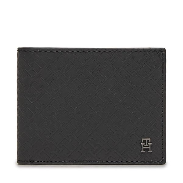 Tommy Hilfiger Velika moška denarnica Tommy Hilfiger Th Monogram Mini Cc Wallet AM0AM11849 Black BDS