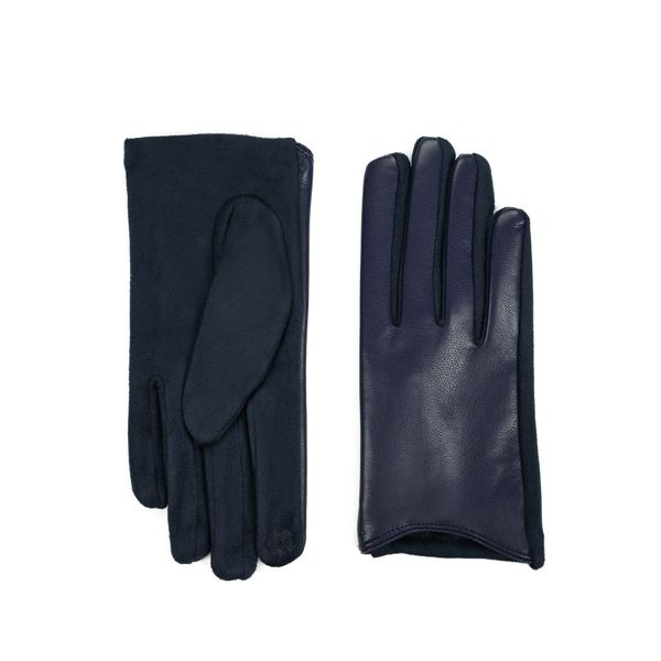 Art of Polo Art Of Polo Woman's Gloves Rk23392-7 Navy Blue