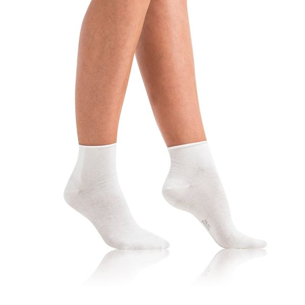 Bellinda Bellinda GREEN ECOSMART COMFORT SOCKS - Women's socks made of organic cotton with non-pressing hem - white