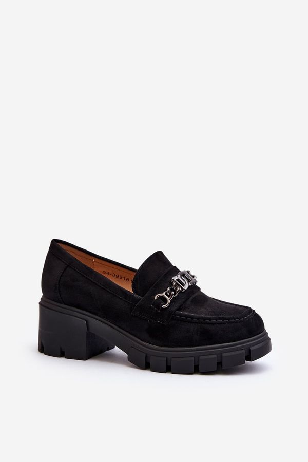 Kesi Black loafers with heels Eriella