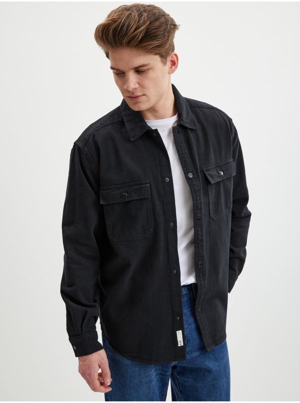 Only Black Mens Outerwear ONLY & SONS Team - Men