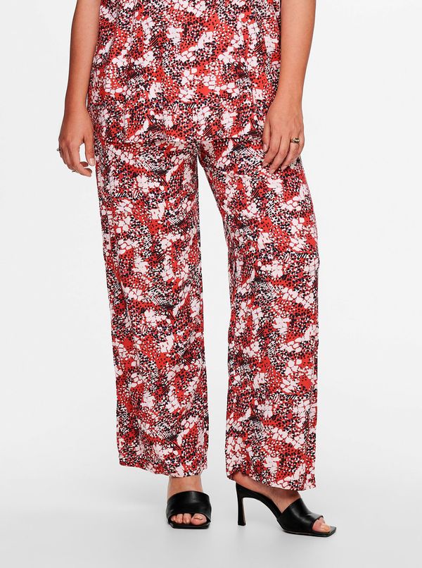 Only Brown Patterned Trousers ONLY CARMAKOMA - Women