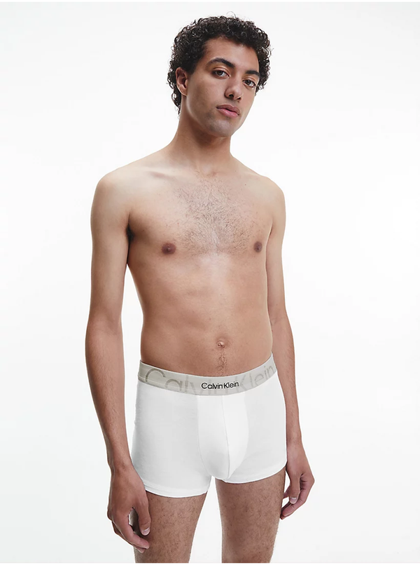 Calvin Klein Calvin Klein Men's Underwear Embossed Icon White Boxer Shorts - Men's