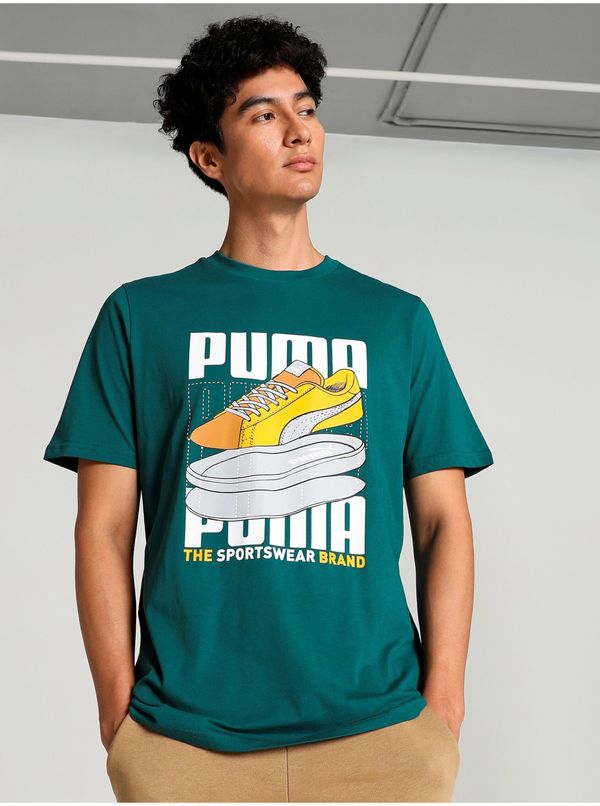Puma Green Men T-Shirt Puma Sneaker - Men