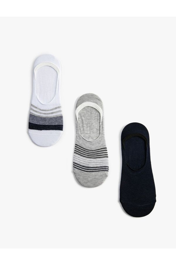 Koton Koton 3-Piece Sneaker Socks Set Multi Color