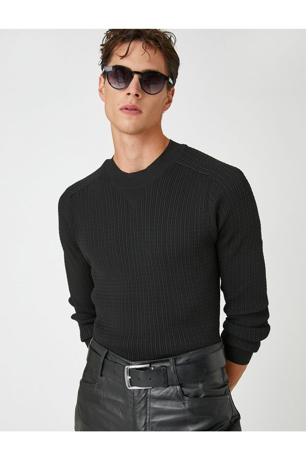 Koton Koton Basic pleteni pulover posadka vrat