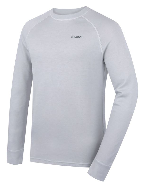 HUSKY Men's merino sweatshirt HUSKY Aron M light grey