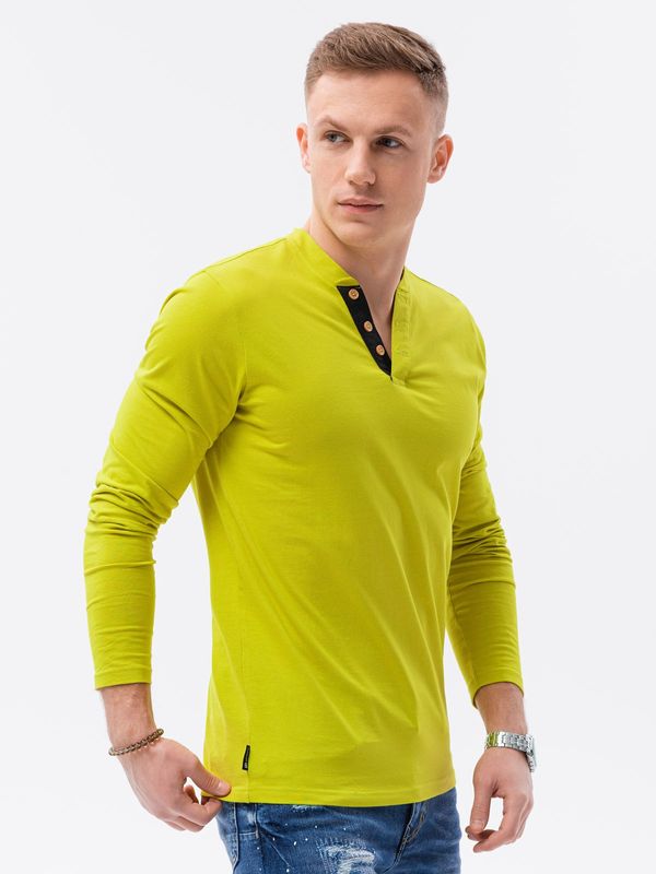 Ombre Moška majica z dolgimi rokavi Ombre Basic