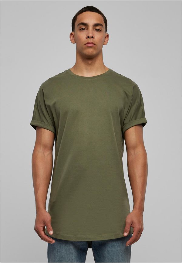 UC Men Olive T-shirt with a long shape