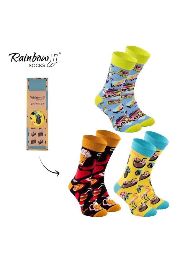 Kesi PARTY BOX Socks Set 3 Pairs of Rainbow Socks