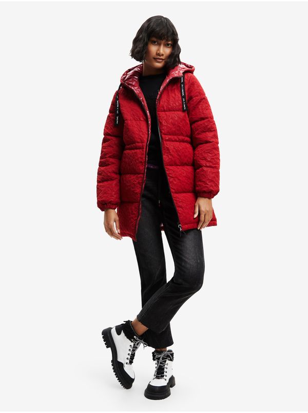 DESIGUAL Red Desigual Kalmar Womens Winter Jacket - Ladies