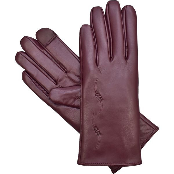 Semiline Semiline Woman's Women Leather Antibacterial Gloves P8205-3
