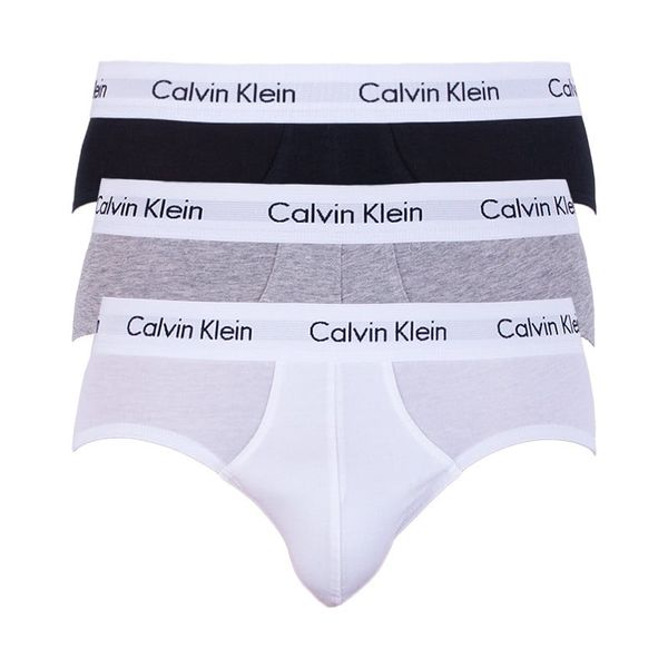 Calvin Klein Set of three classic fit briefs in white, grey and black Calvin Klein Underwear