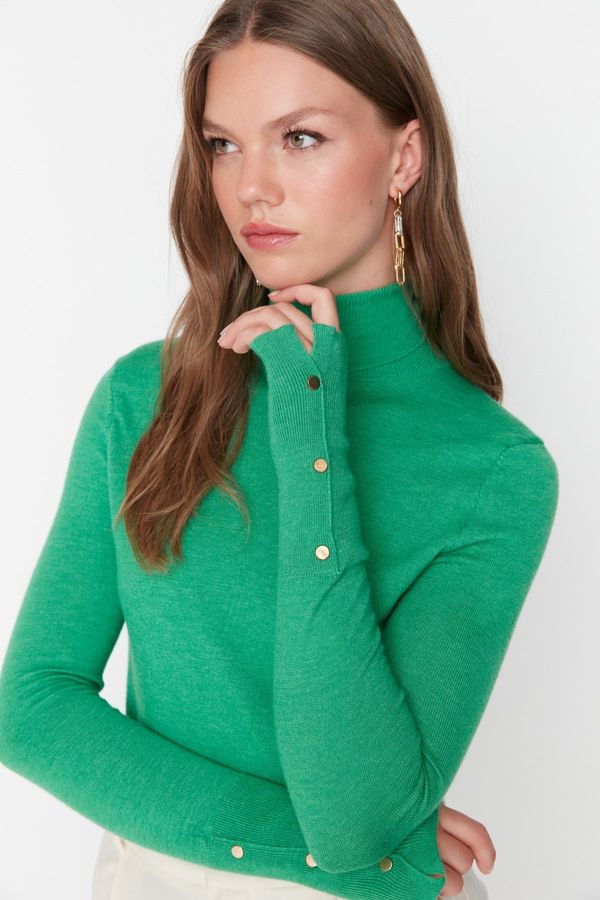 Trendyol Trendyol Emerald Crop Premium preja / posebna preja Osnovni pulover za pletenine