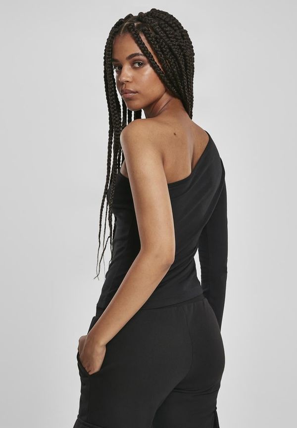 UC Ladies Women's asymmetrical long sleeves black