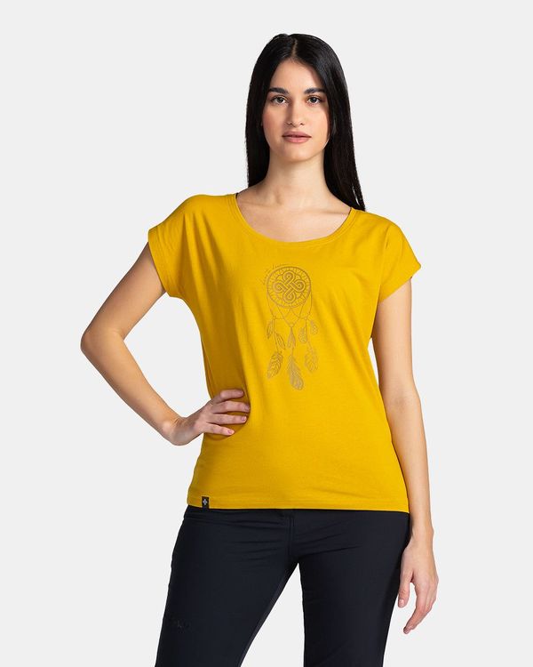 Kilpi Women's cotton T-shirt KILPI ROANE-W Gold