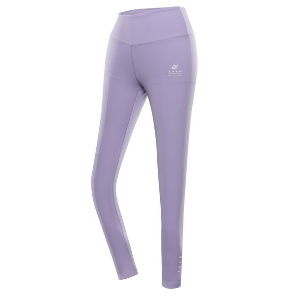 ALPINE PRO Women's quick-drying leggings ALPINE PRO LENCA pastel lilac