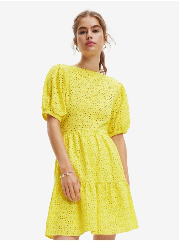 DESIGUAL Yellow Women Patterned Dress Desigual Limon - Women