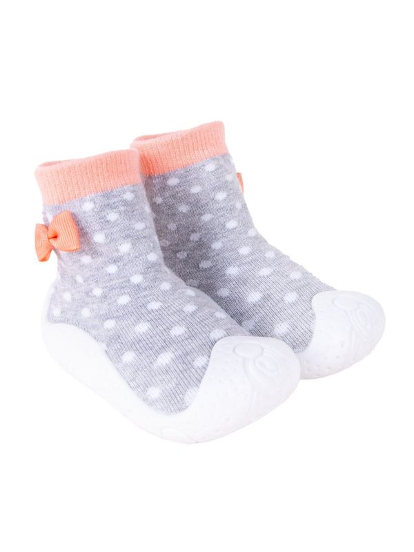 Yoclub Yoclub Kids's Baby Girls' Anti-skid Socks With Rubber Sole OBO-0135G-AA0B